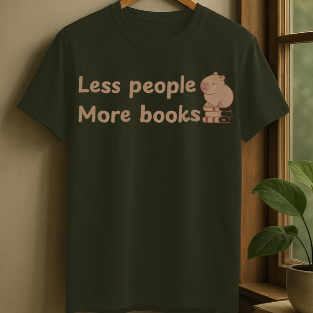 Military Green / S More books t-shirt