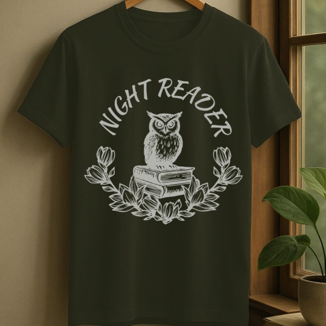 Military Green / S Night reader t-shirt