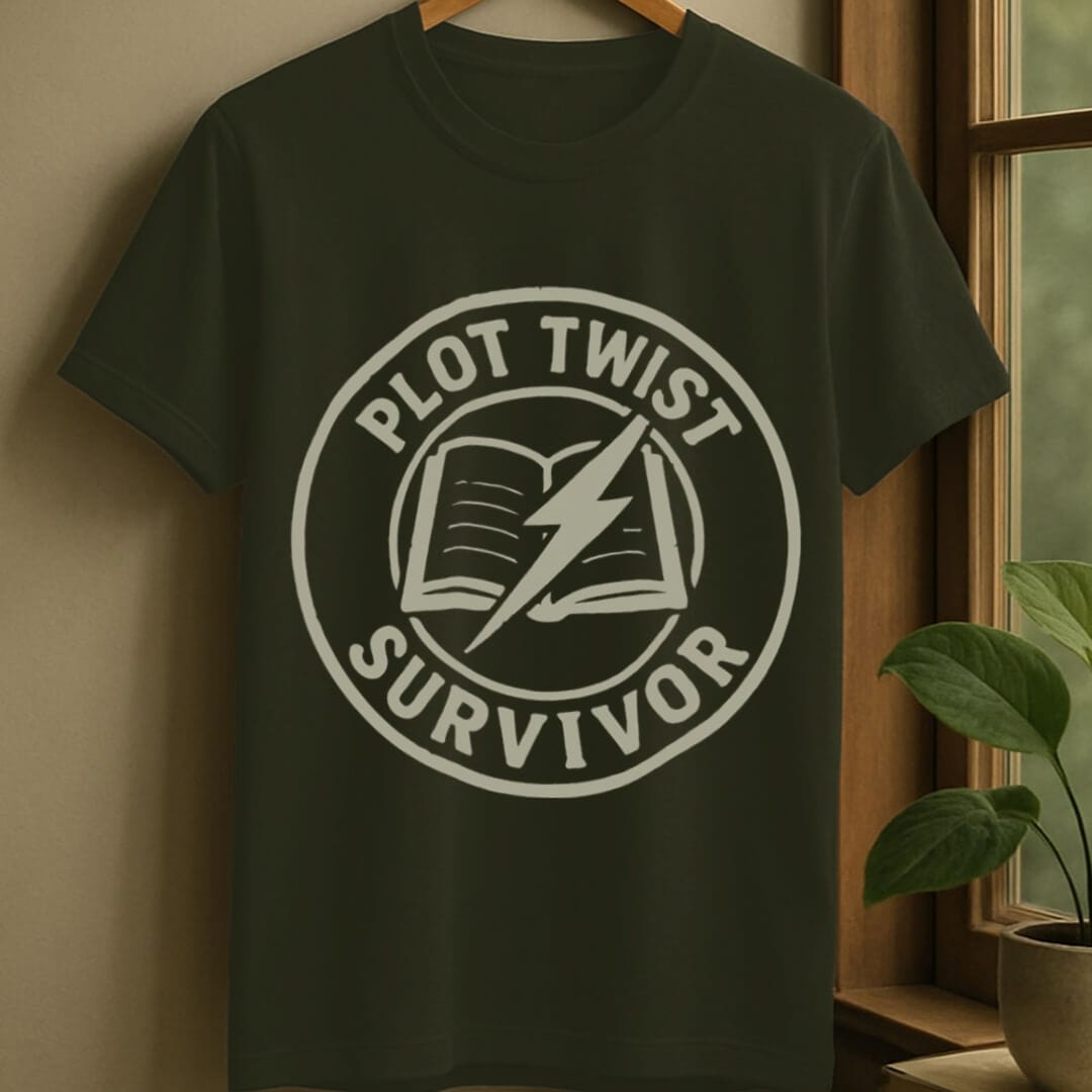 Military Green / S Plot twist survivor t-shirt