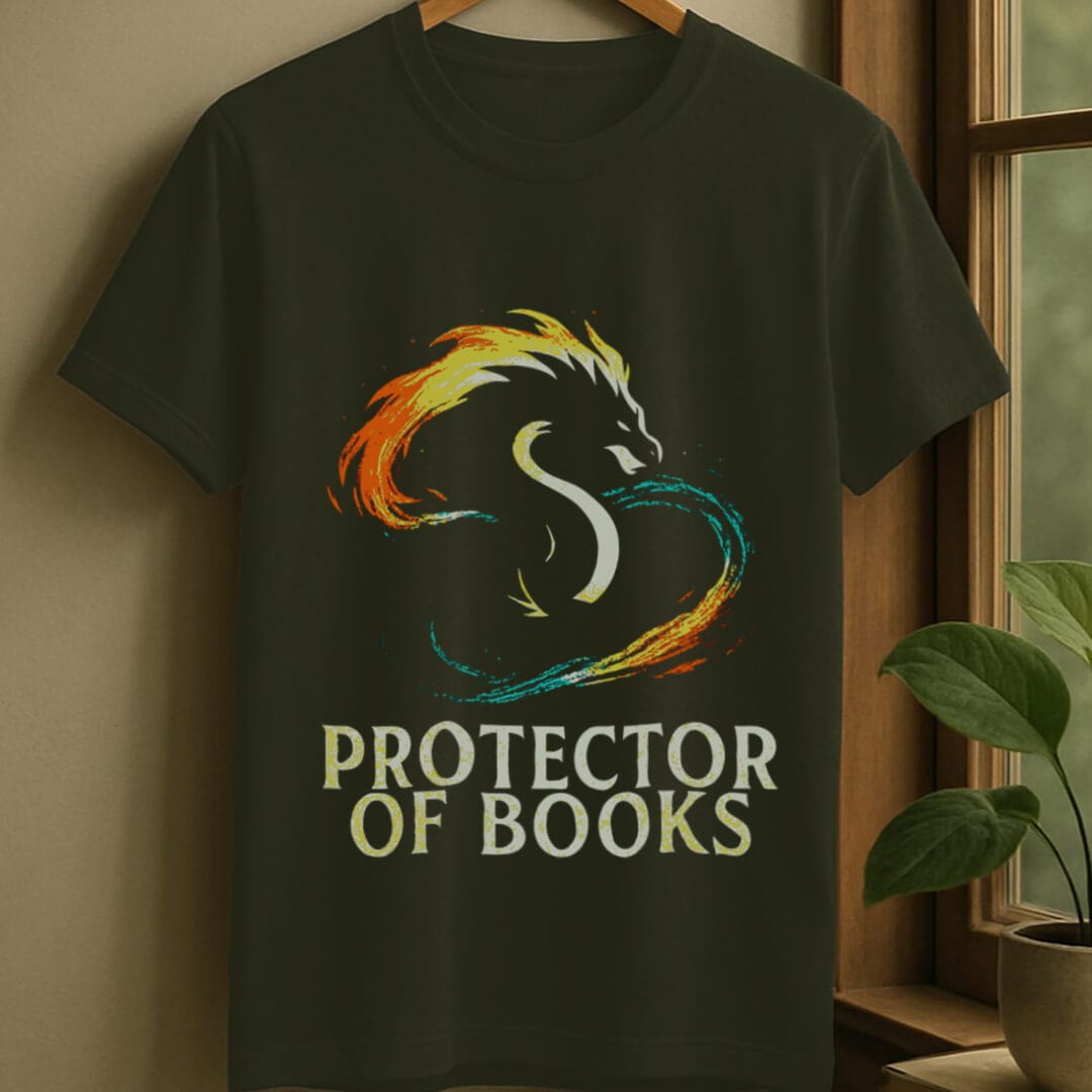 Military Green / S Protector of books t-shirt