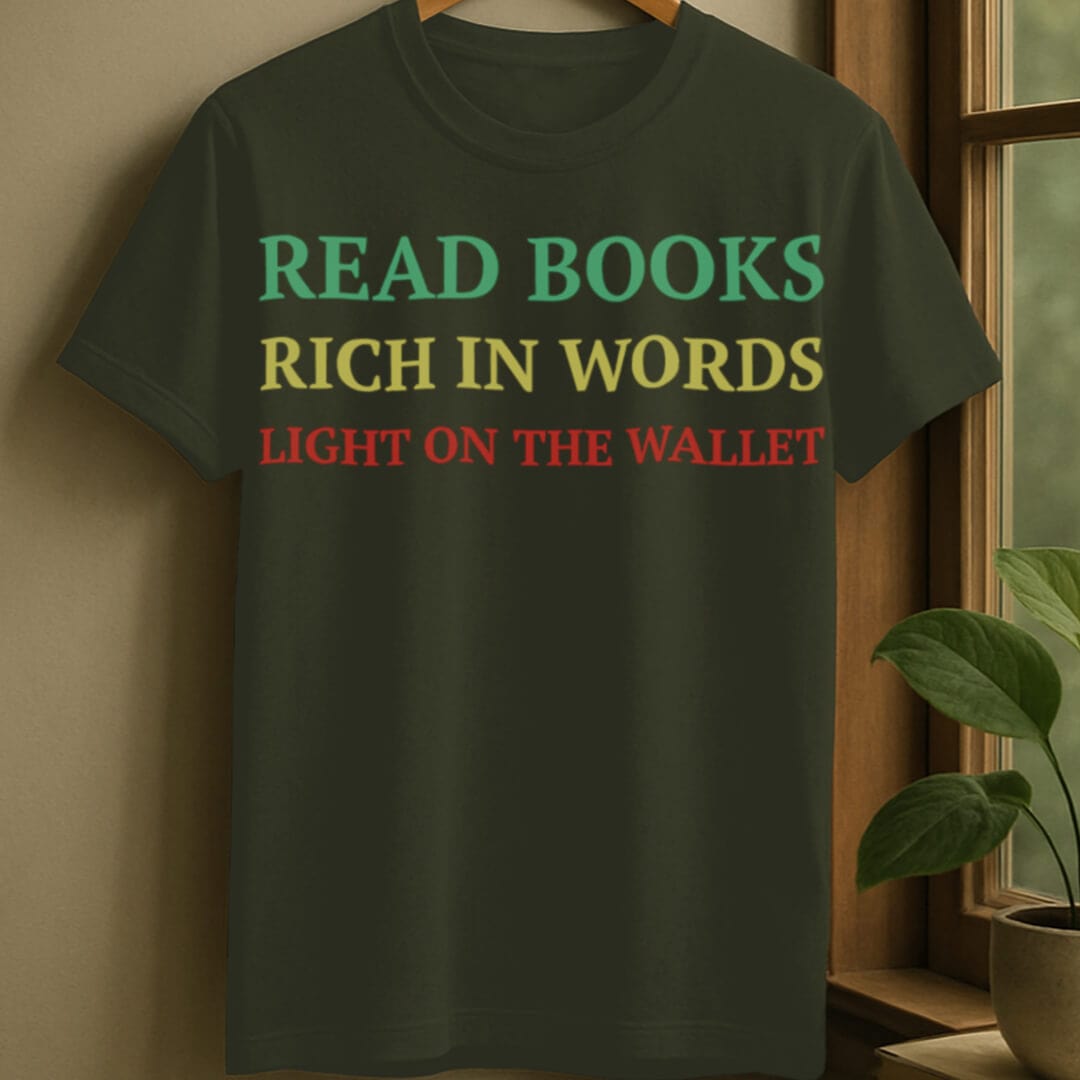 Military Green / S Read books t-shirt