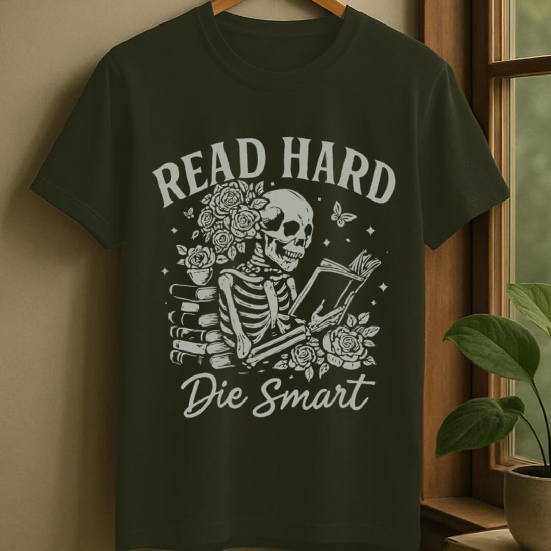 Military Green / S Read hard t-shirt