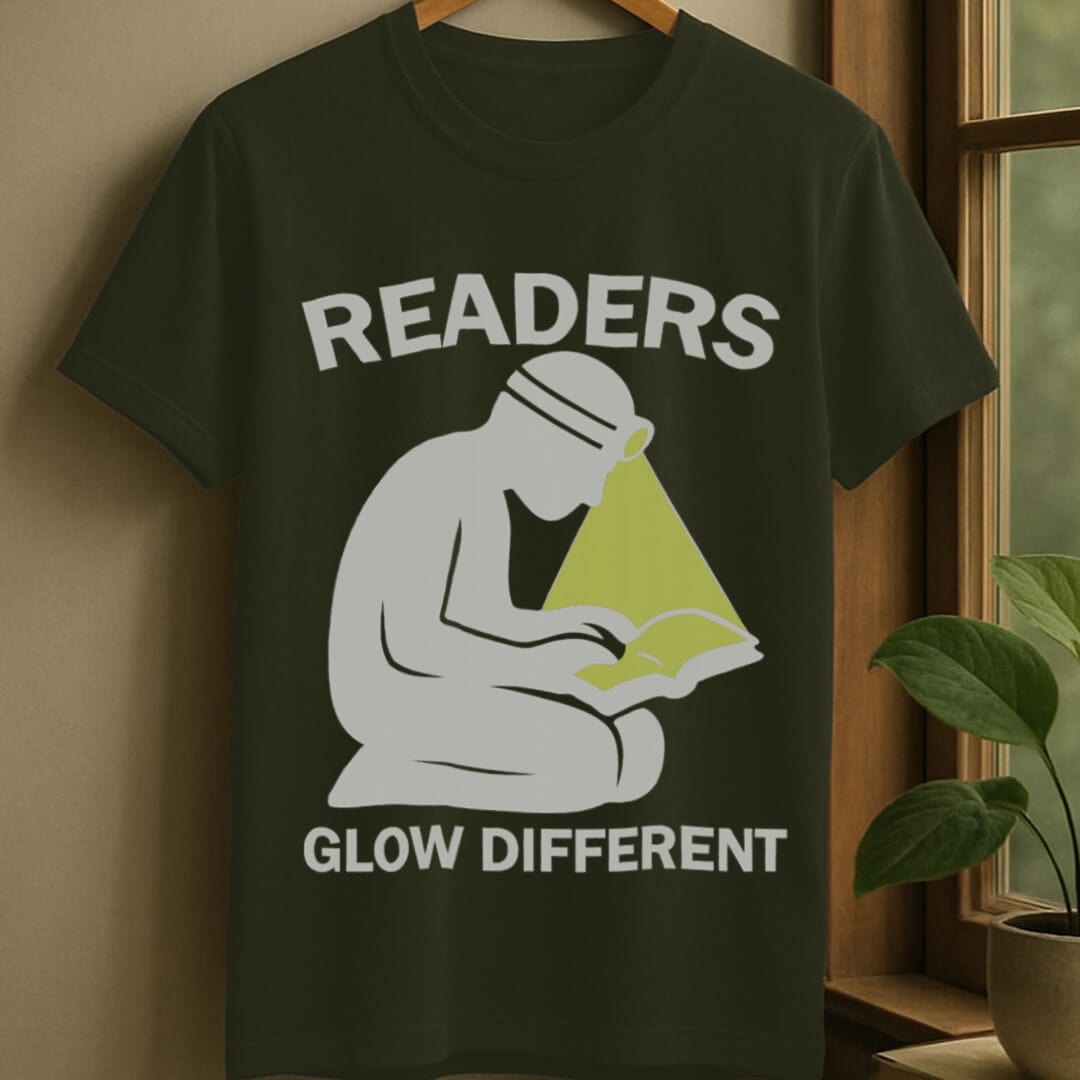 Military Green / S Readers glow different t-shirt