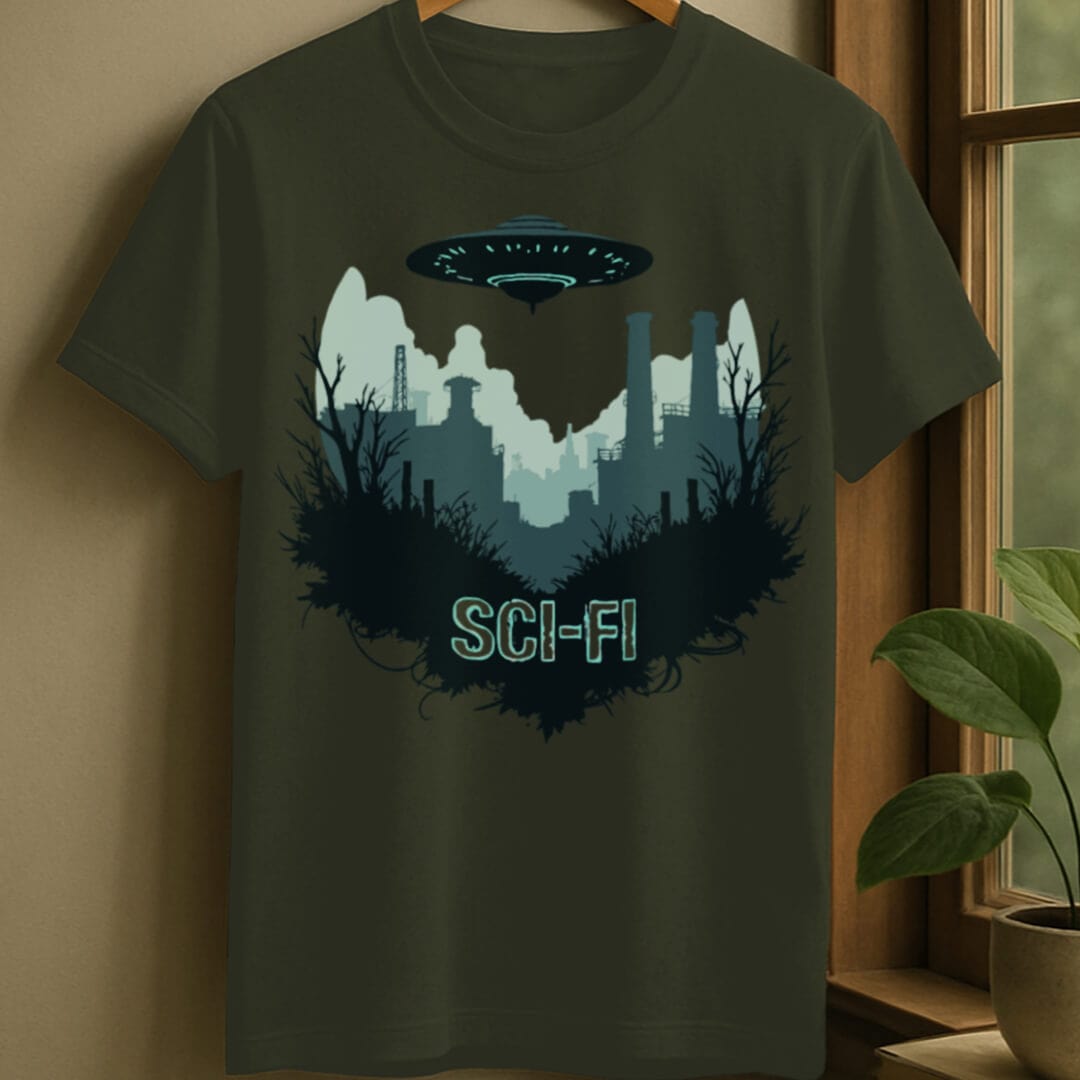 Military Green / S Sci-fi t-shirt
