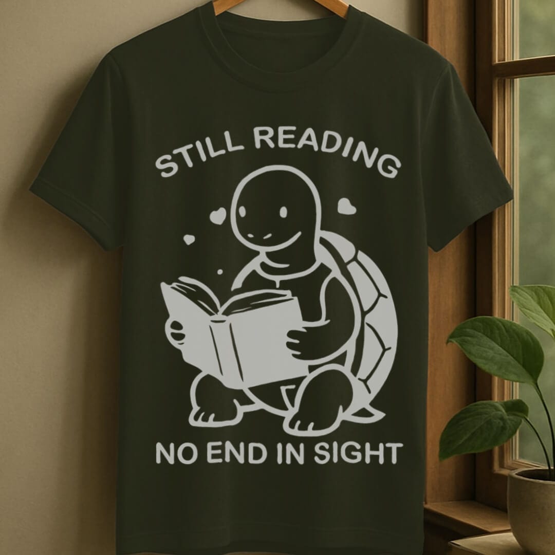 Military Green / S Slow reader t-shirt