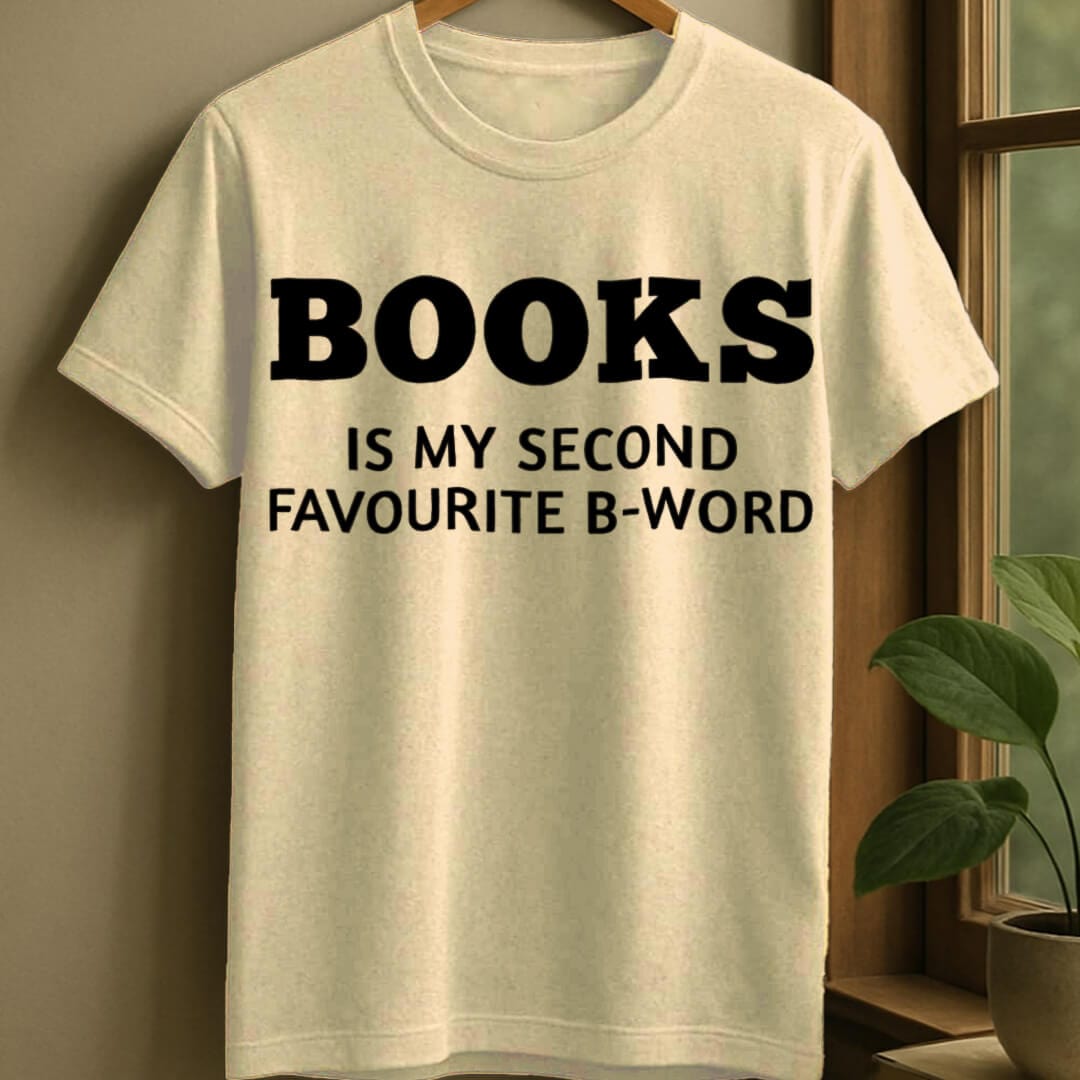 Natural / S B word t-shirt