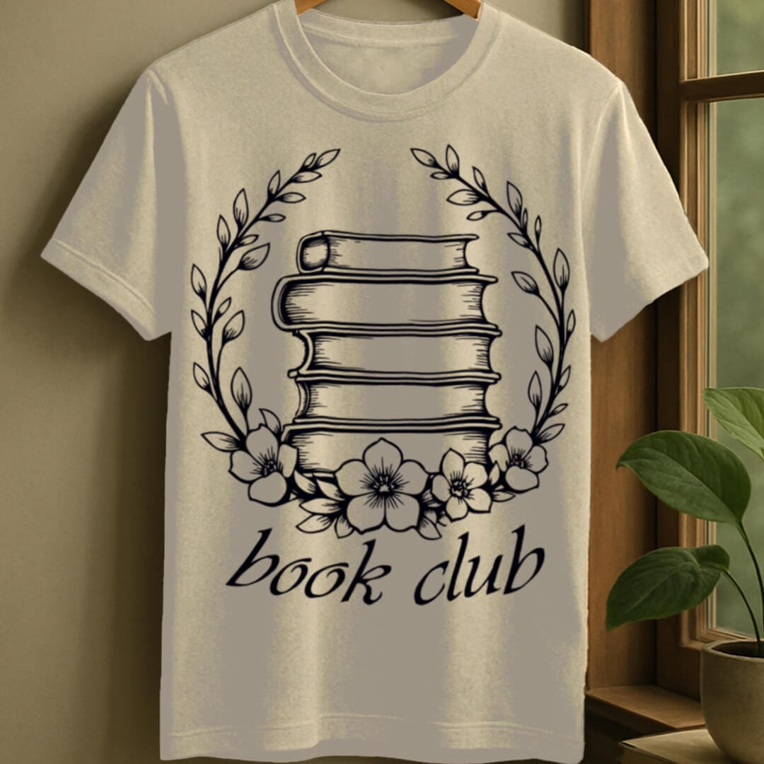 Natural / S Book club t-shirt