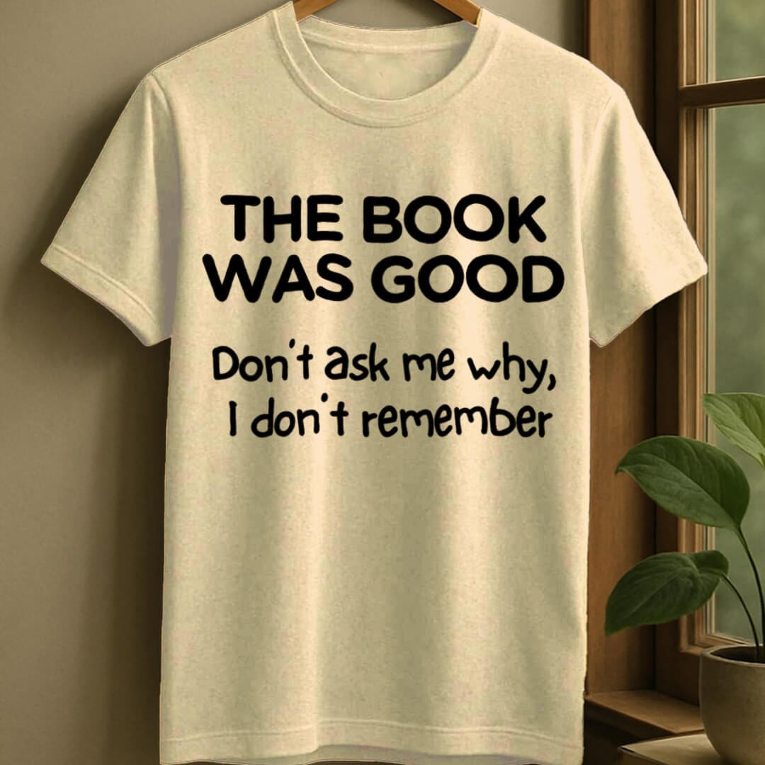 Natural / S Book was good t-shirt