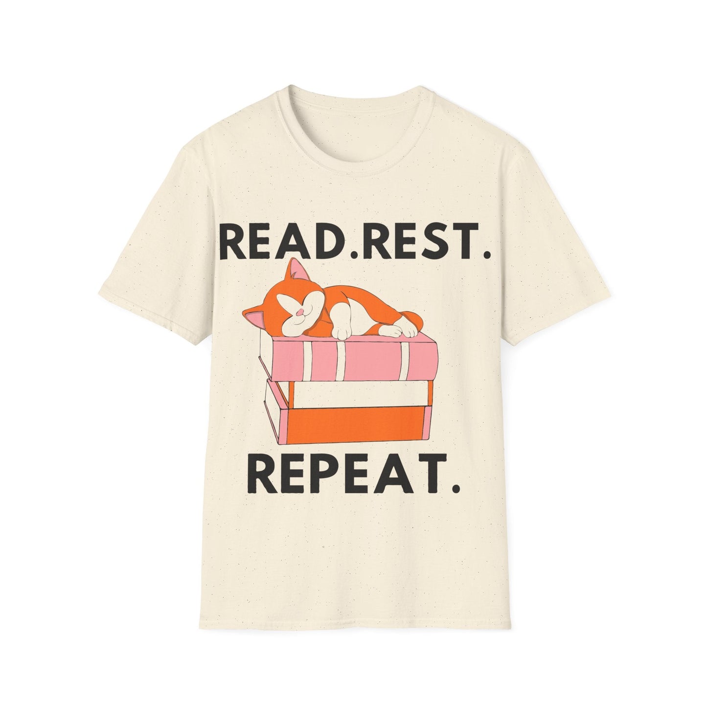 Natural / S Cat sleeping t-shirt