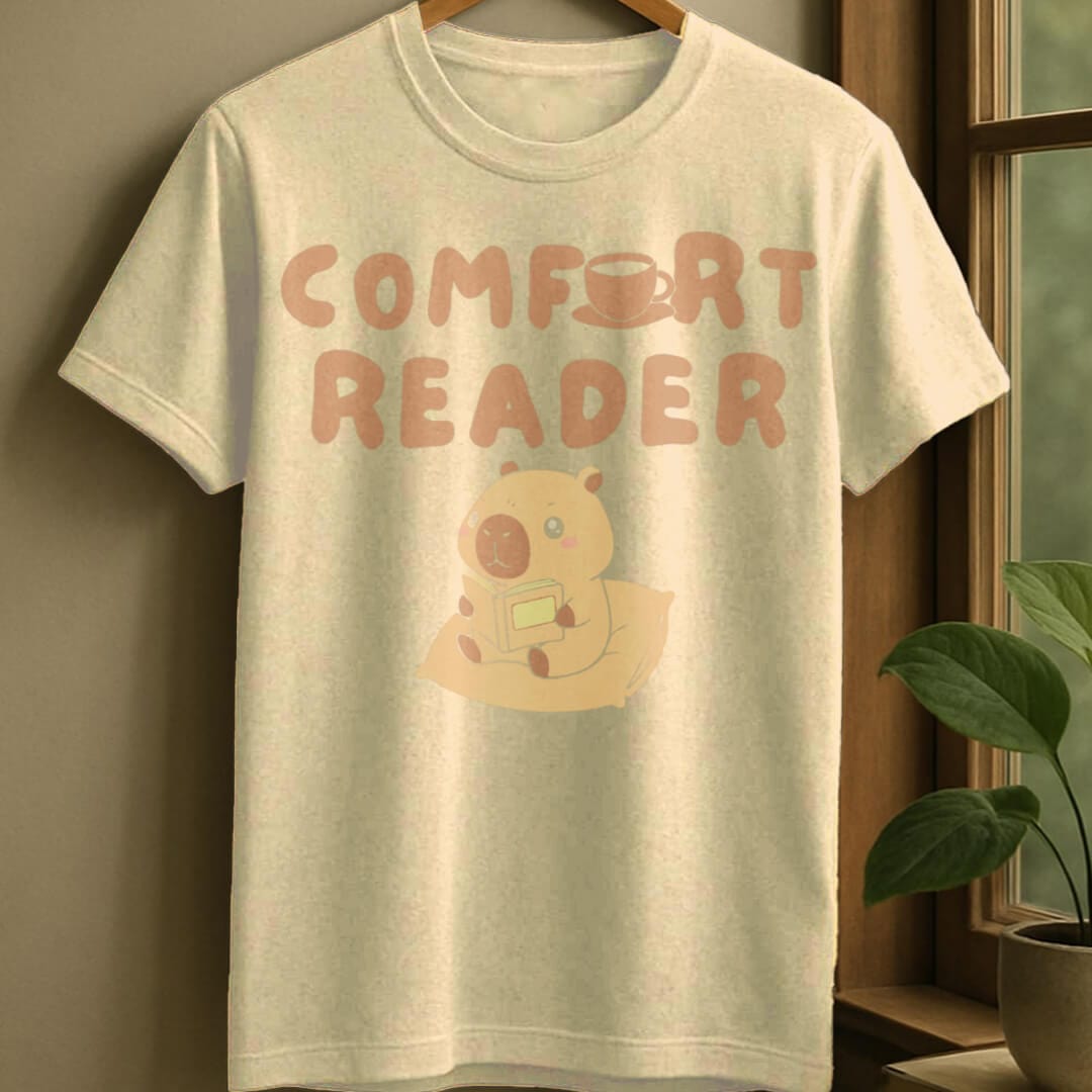 Natural / S Comfort reader t-shirt