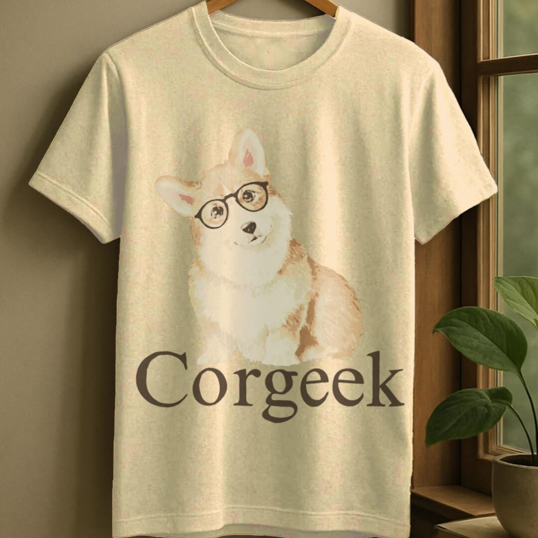 Natural / S Corgeek t-shirt