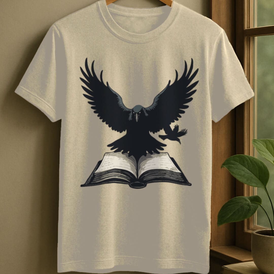 Natural / S Dark book t-shirt