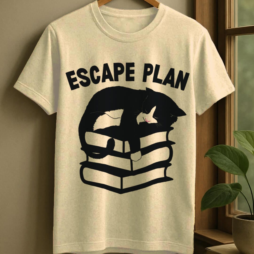 Natural / S Escape plan t-shirt