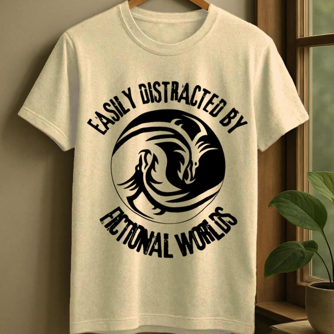 Natural / S Fiction distracted t-shirt