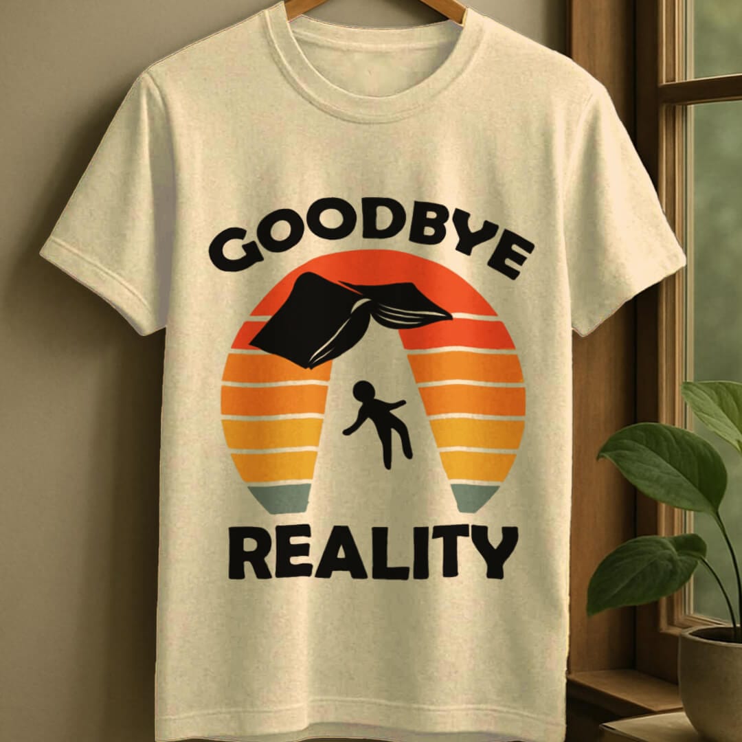 Natural / S Goodbye reality t-shirt