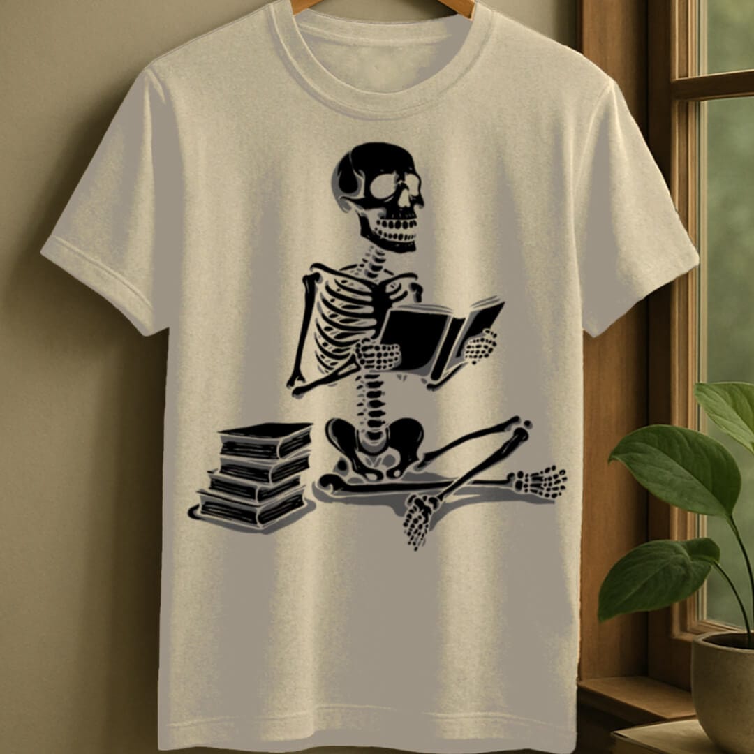 Natural / S Grinning scholar t-shirt