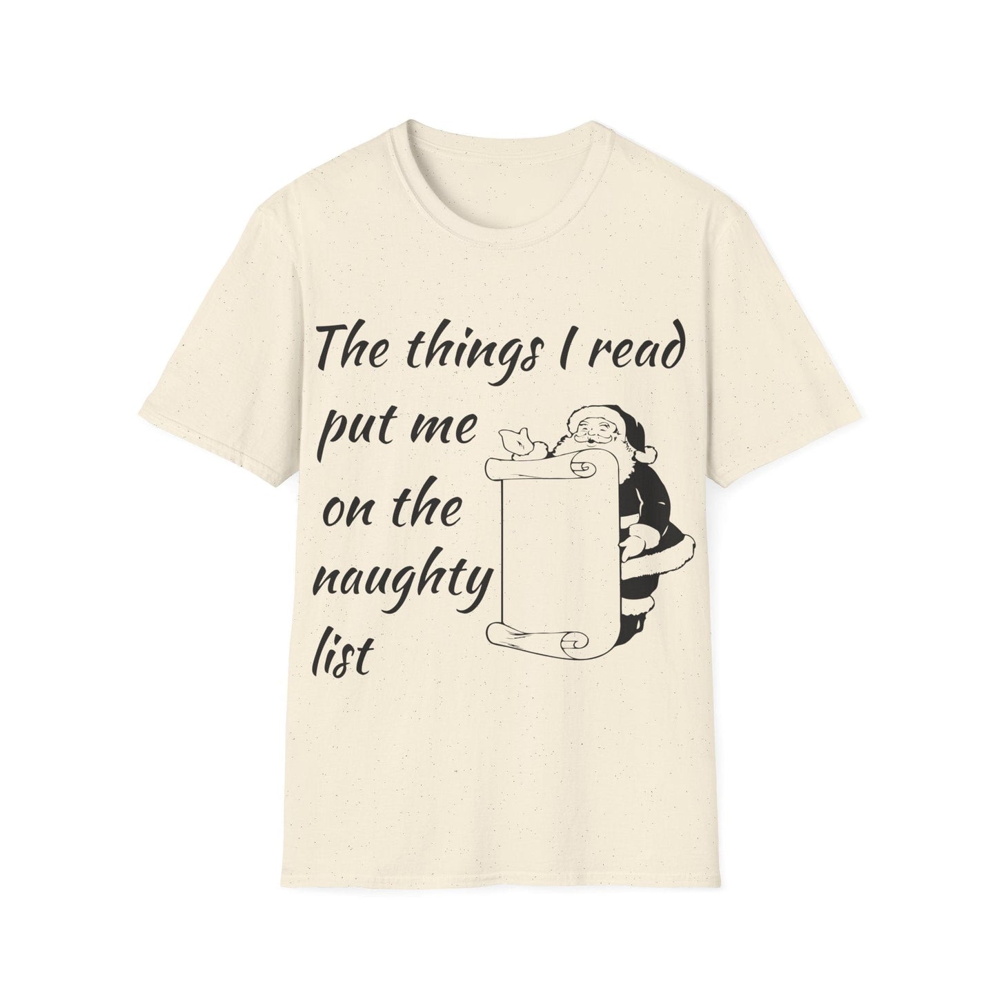Natural / S Naughty list t-shirt