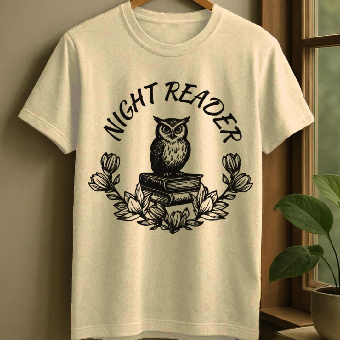 Natural / S Night reader t-shirt