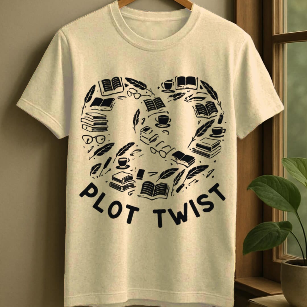Natural / S Plot twist t-shirt