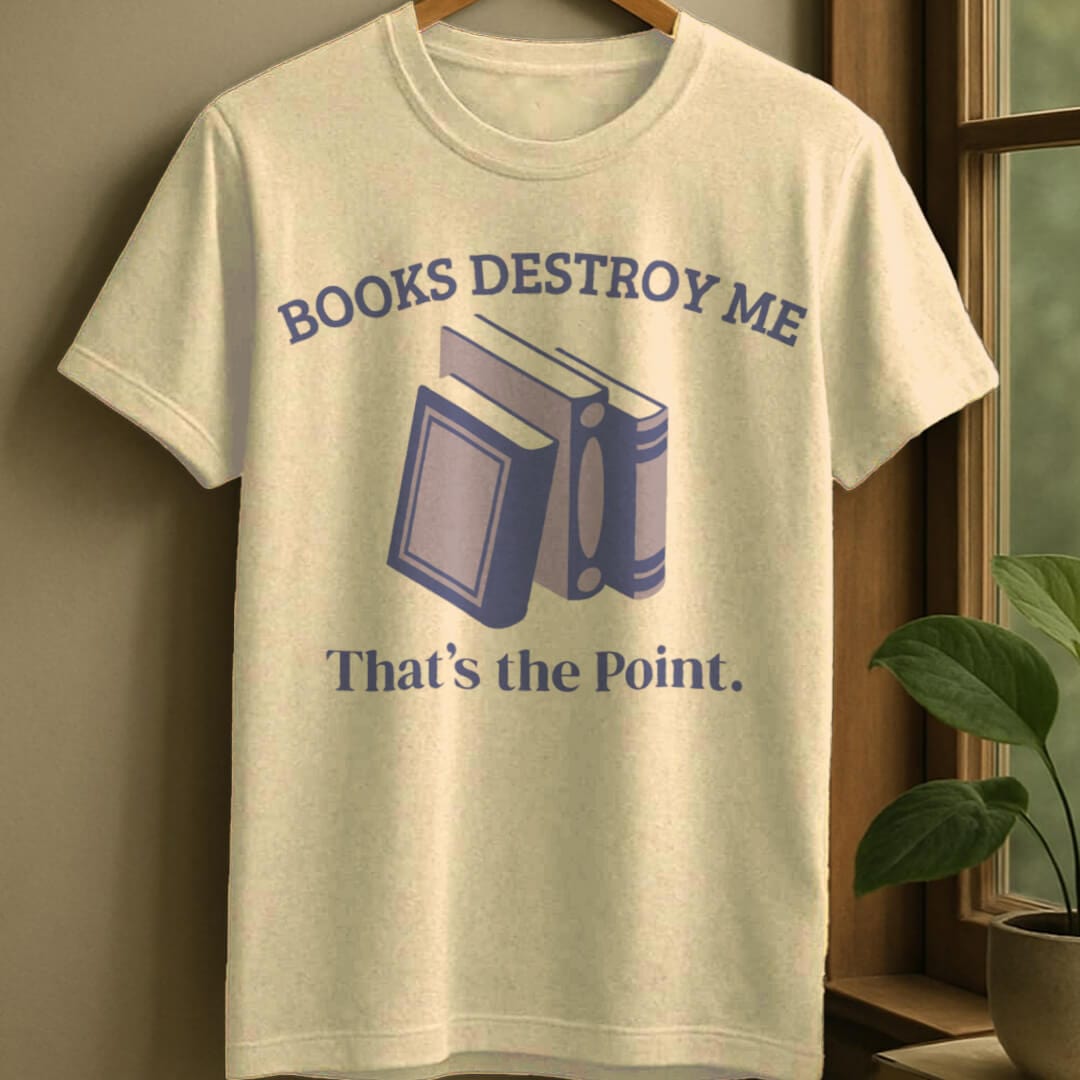 Natural / S Point of books t-shirt