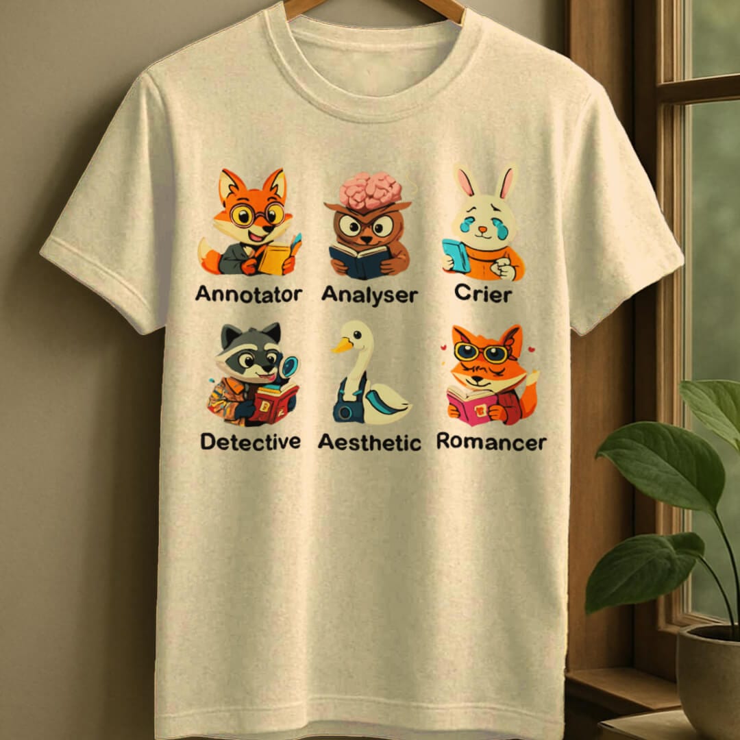 Natural / S Reader class t-shirt