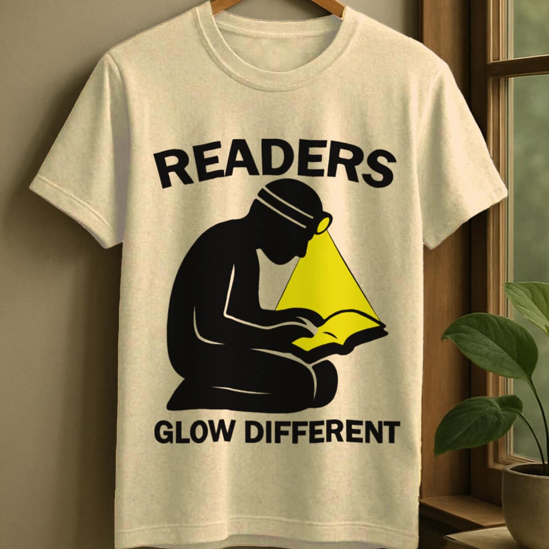 Natural / S Readers glow different t-shirt
