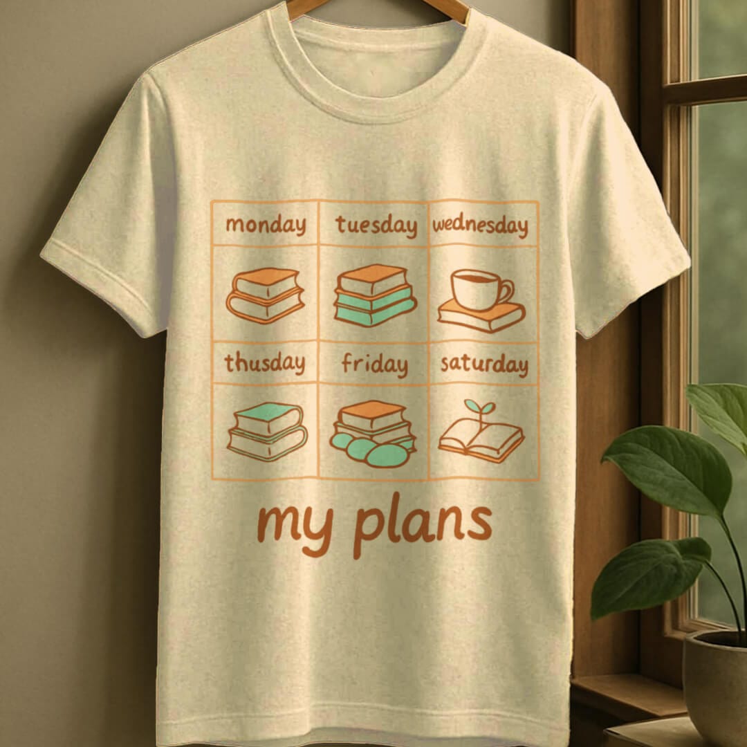 Natural / S Reading plans t-shirt