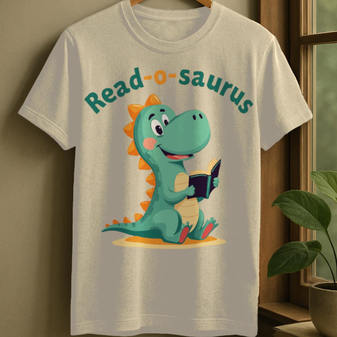 Natural / S Readosaurus t-shirt