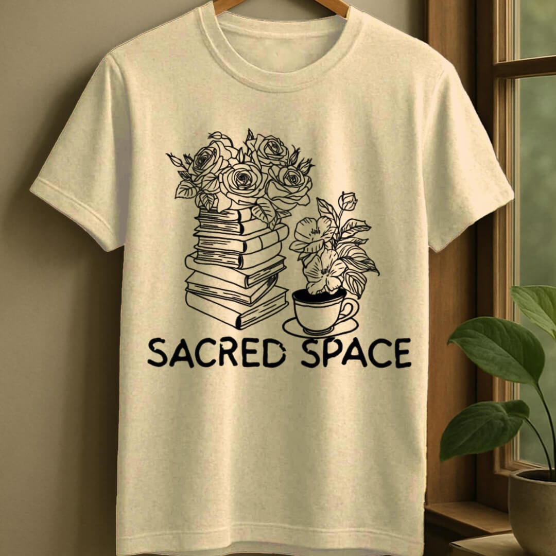 Natural / S Sacred space t-shirt