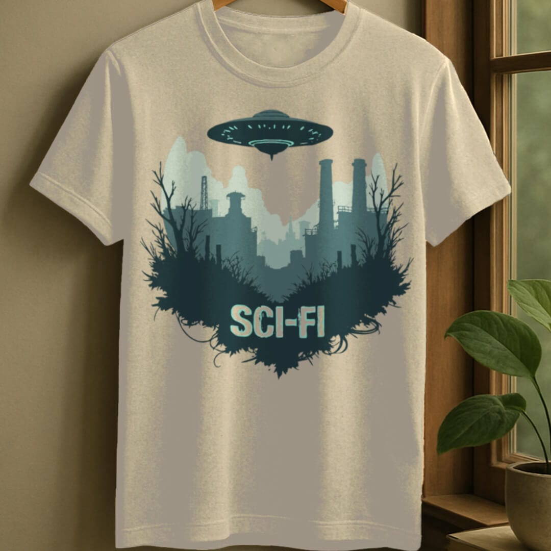 Natural / S Sci-fi t-shirt
