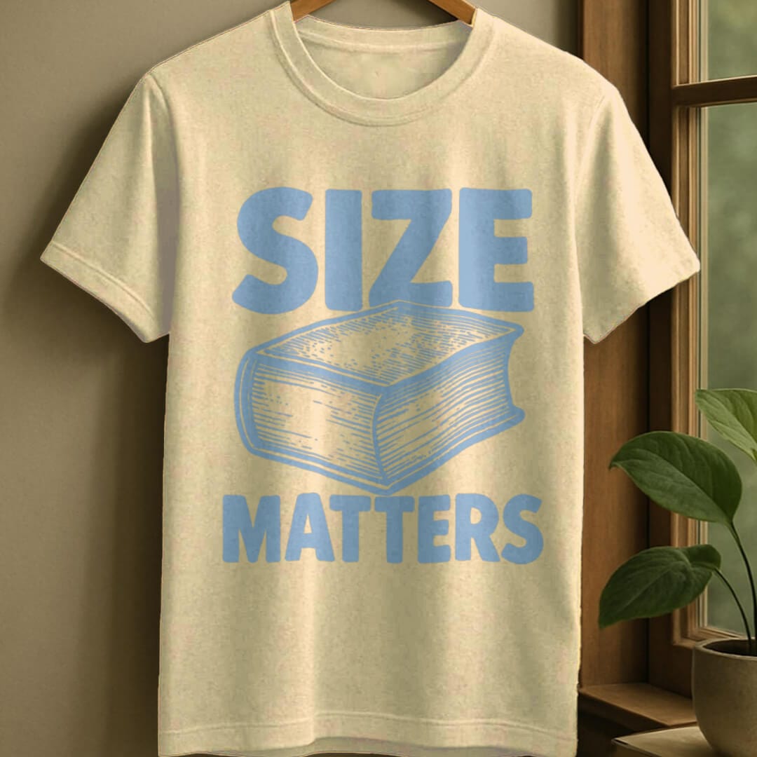 Natural / S Size matters t-shirt