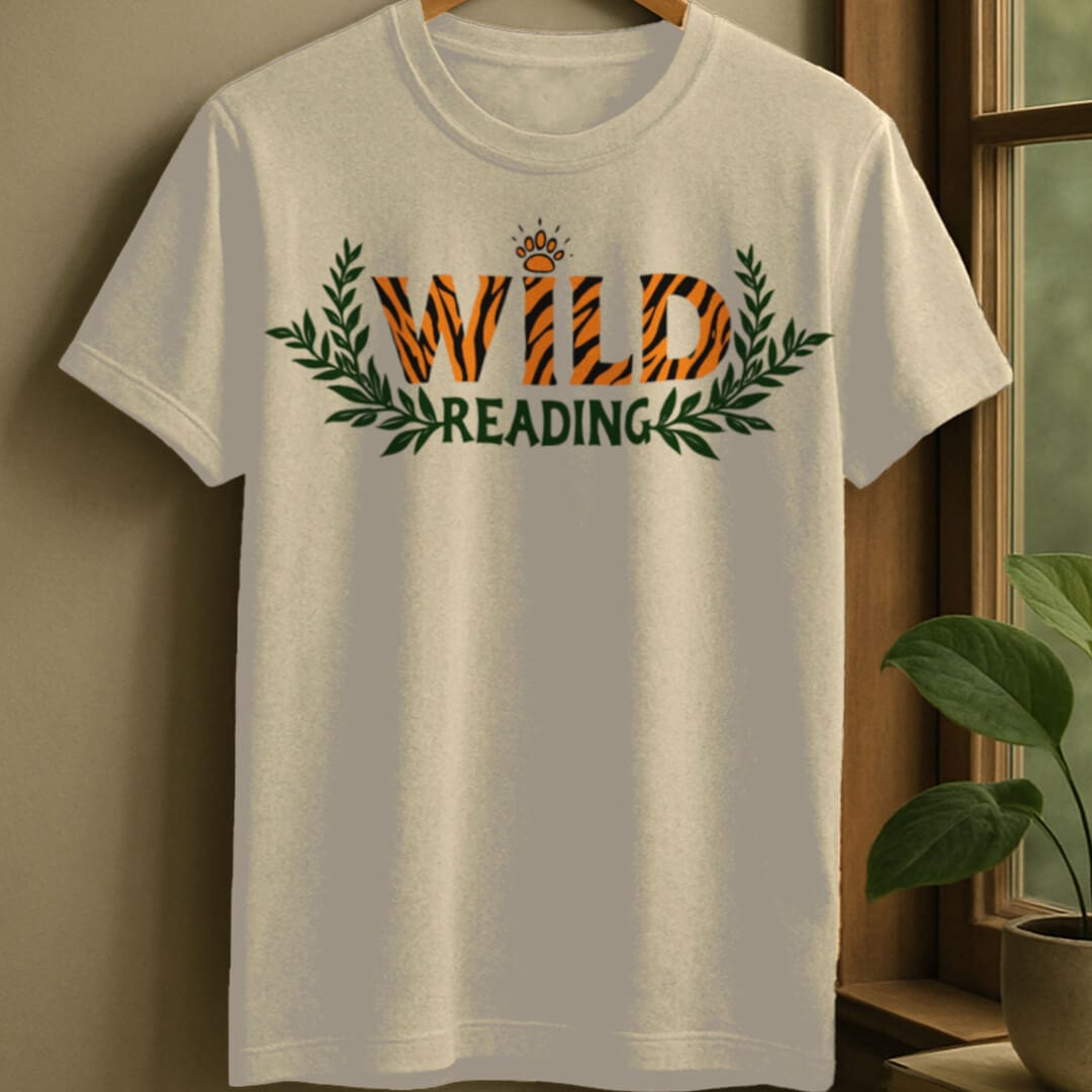 Natural / S Wild reading t-shirt