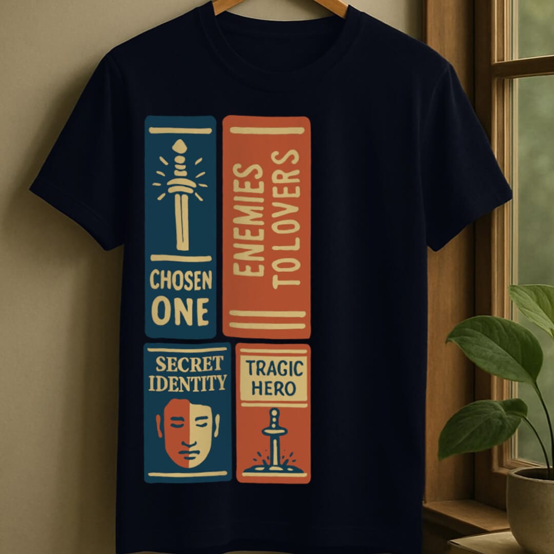 Navy / S Book collection t-shirt