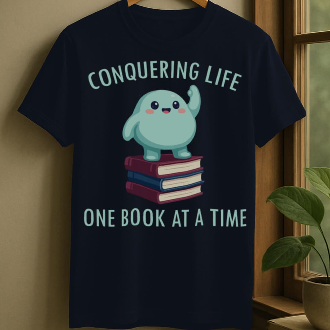 Navy / S Book conquerer t-shirt