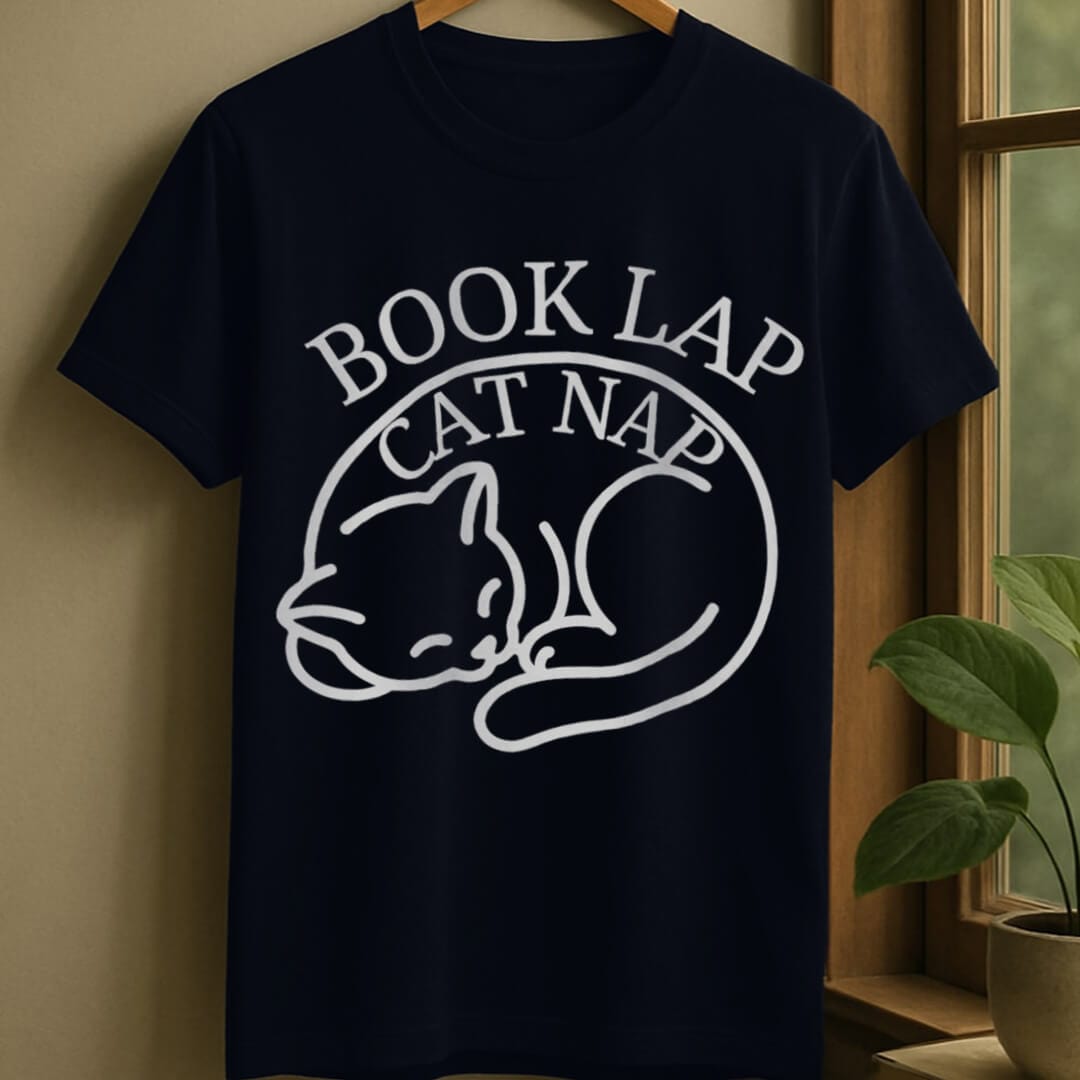 Navy / S Book lap t-shirt