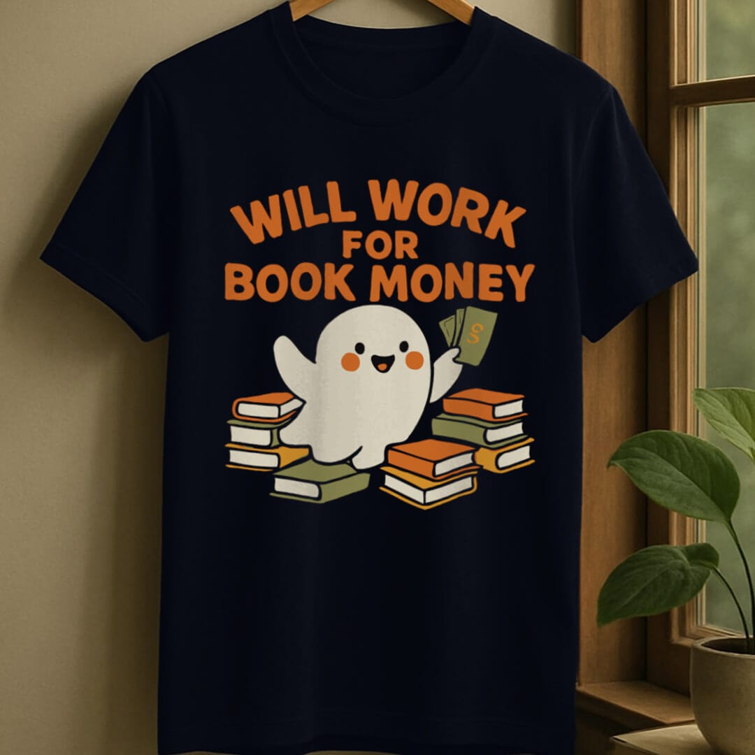 Navy / S Book money t-shirt