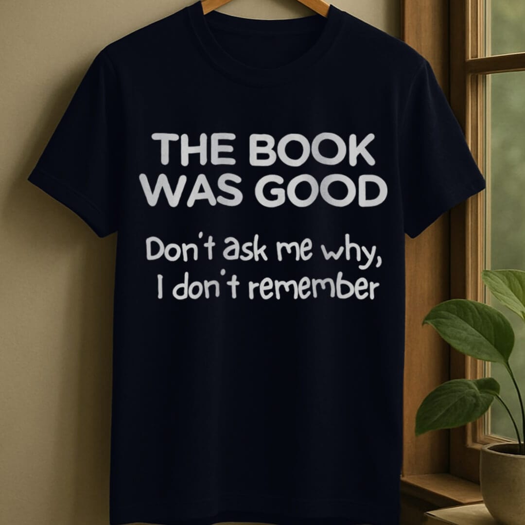 Navy / S Book was good t-shirt