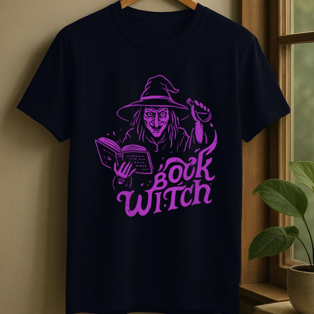 Navy / S Book witch t-shirt