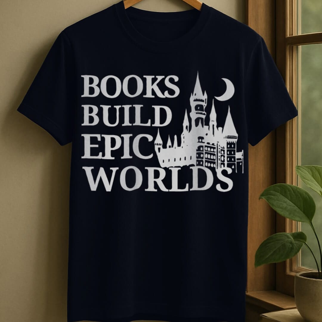 Navy / S Book world t-shirt