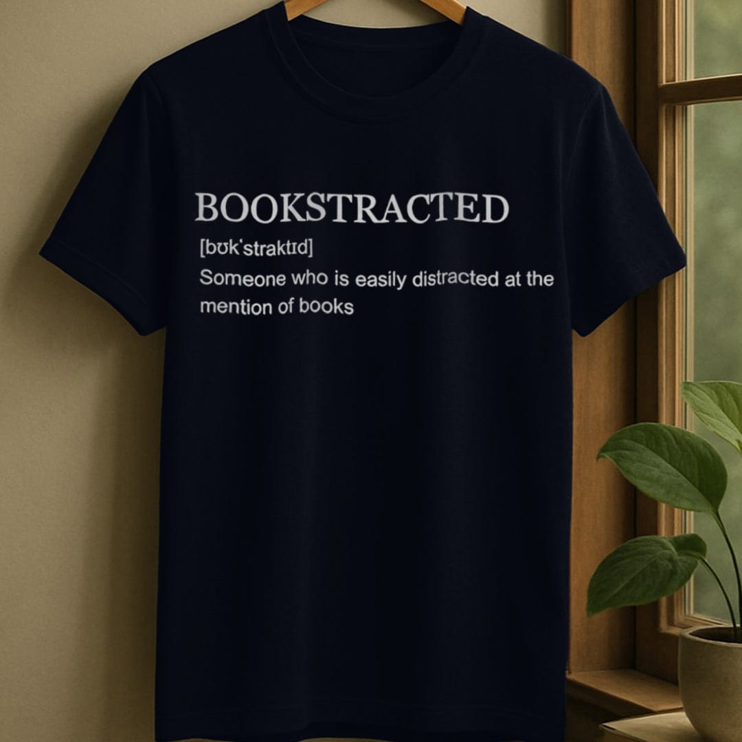 Navy / S Bookstracted definition t-shirt