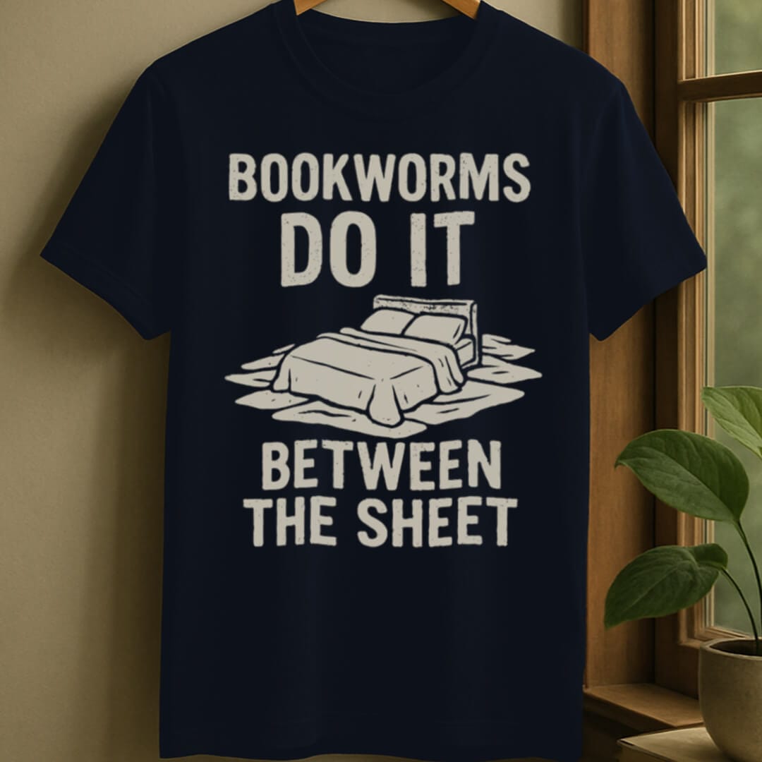 Navy / S Bookworms and sheets t-shirt