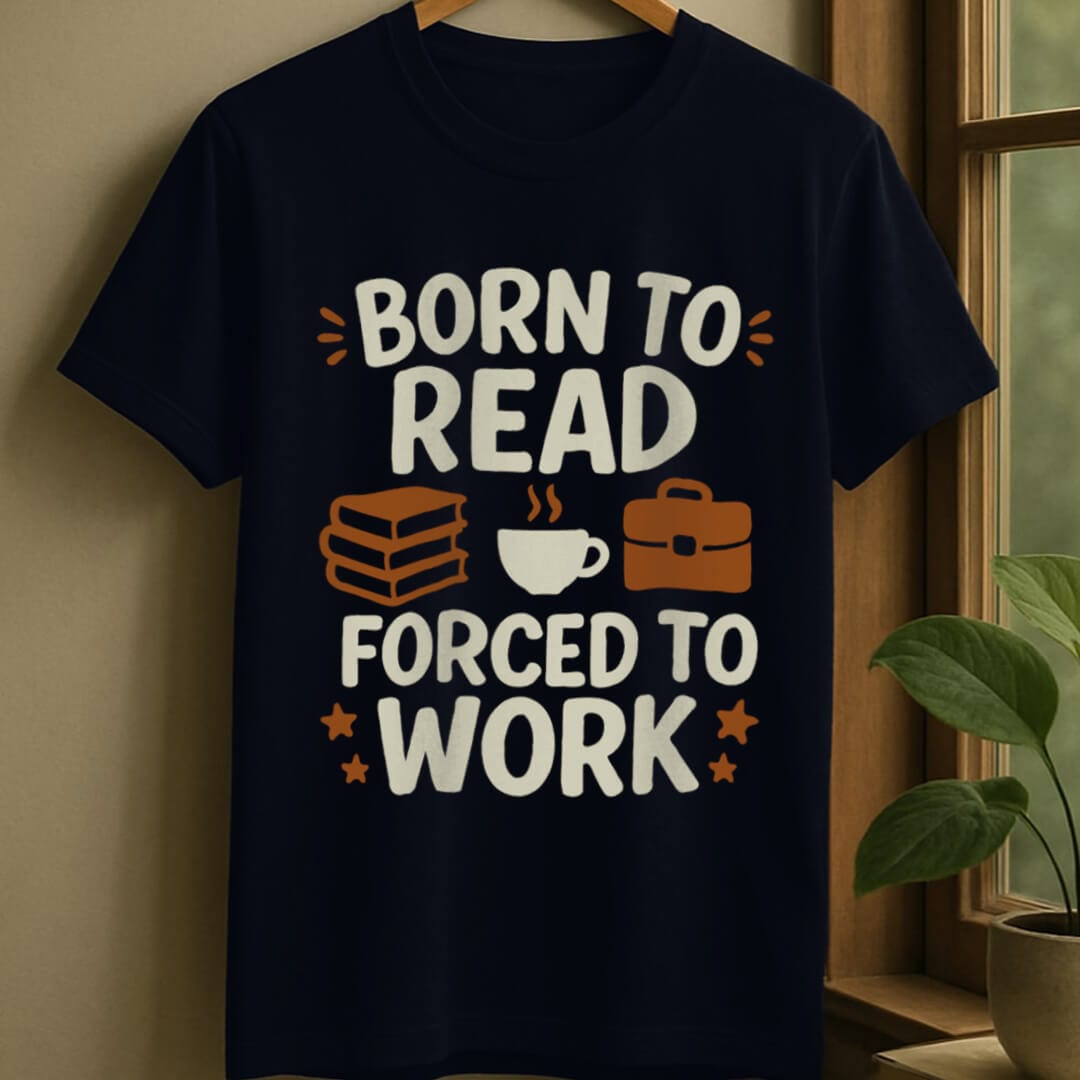 Navy / S Born reader t-shirt