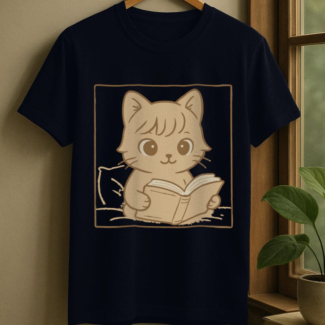 Navy / S Cozy reader t-shirt