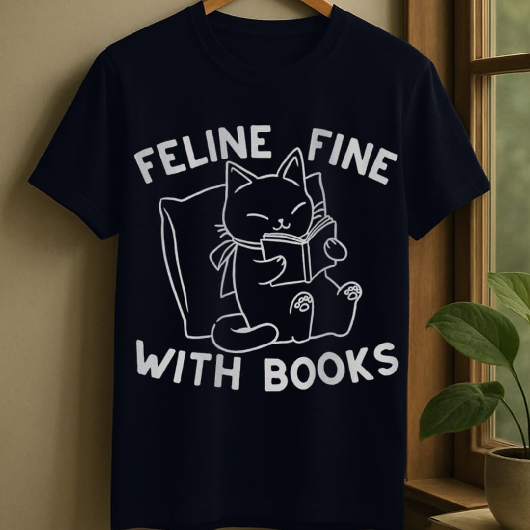 Navy / S Feline fine t-shirt