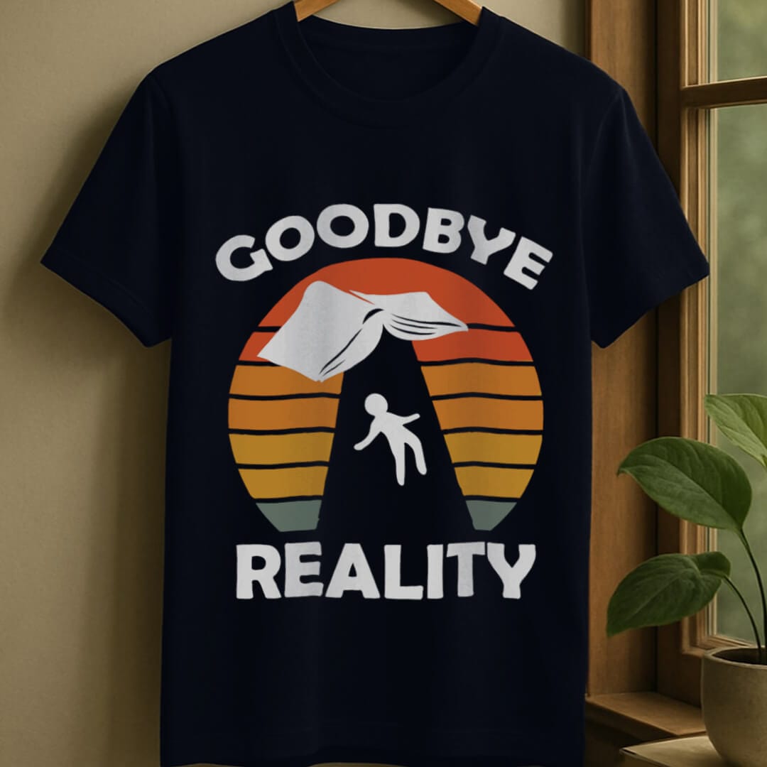 Navy / S Goodbye reality t-shirt