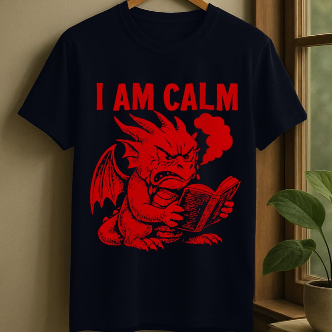 Navy / S I am calm t-shirt