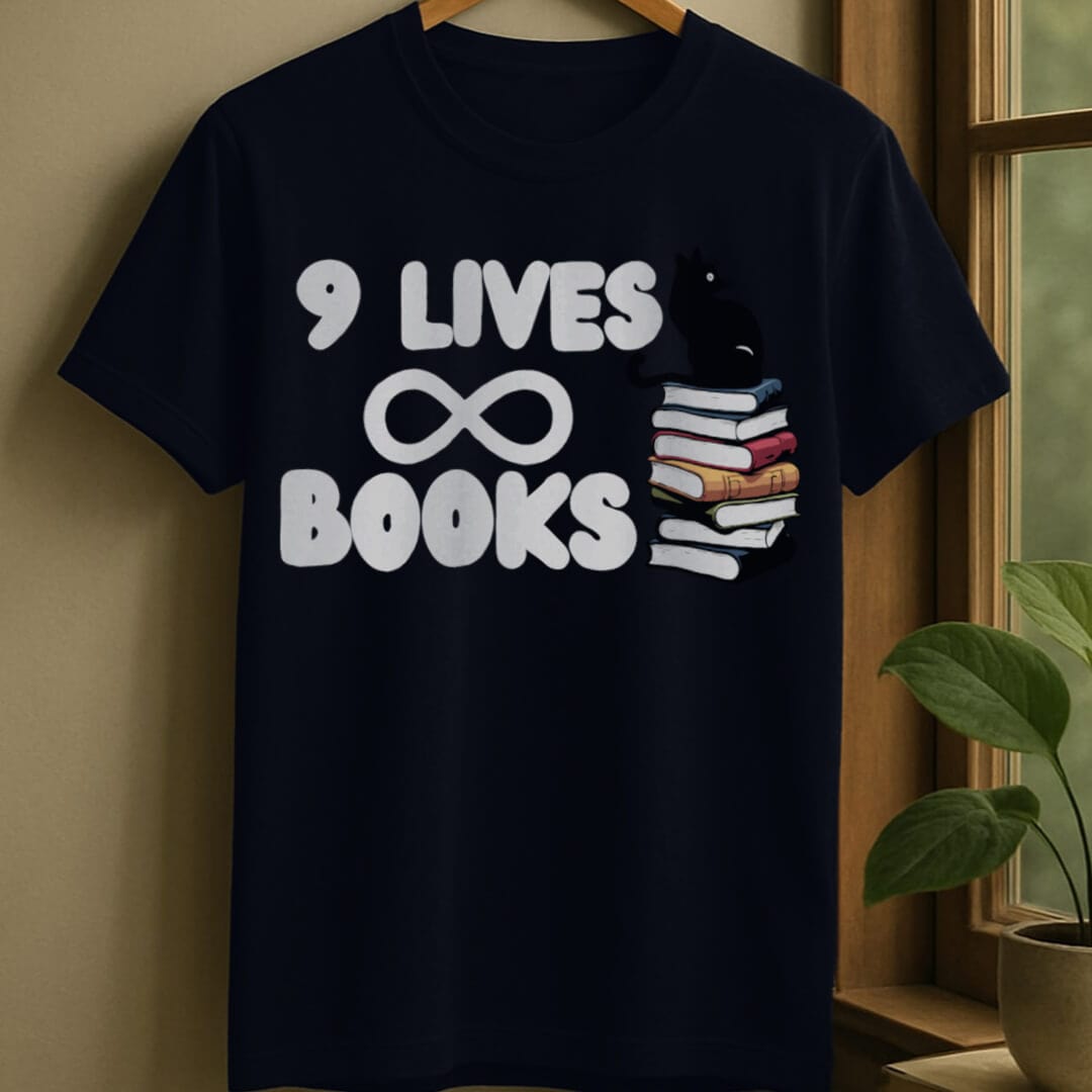 Navy / S Infinite books t-shirt