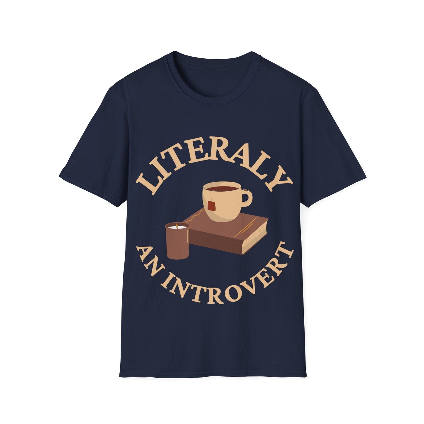 Navy / S Literaly introvert t-shirt