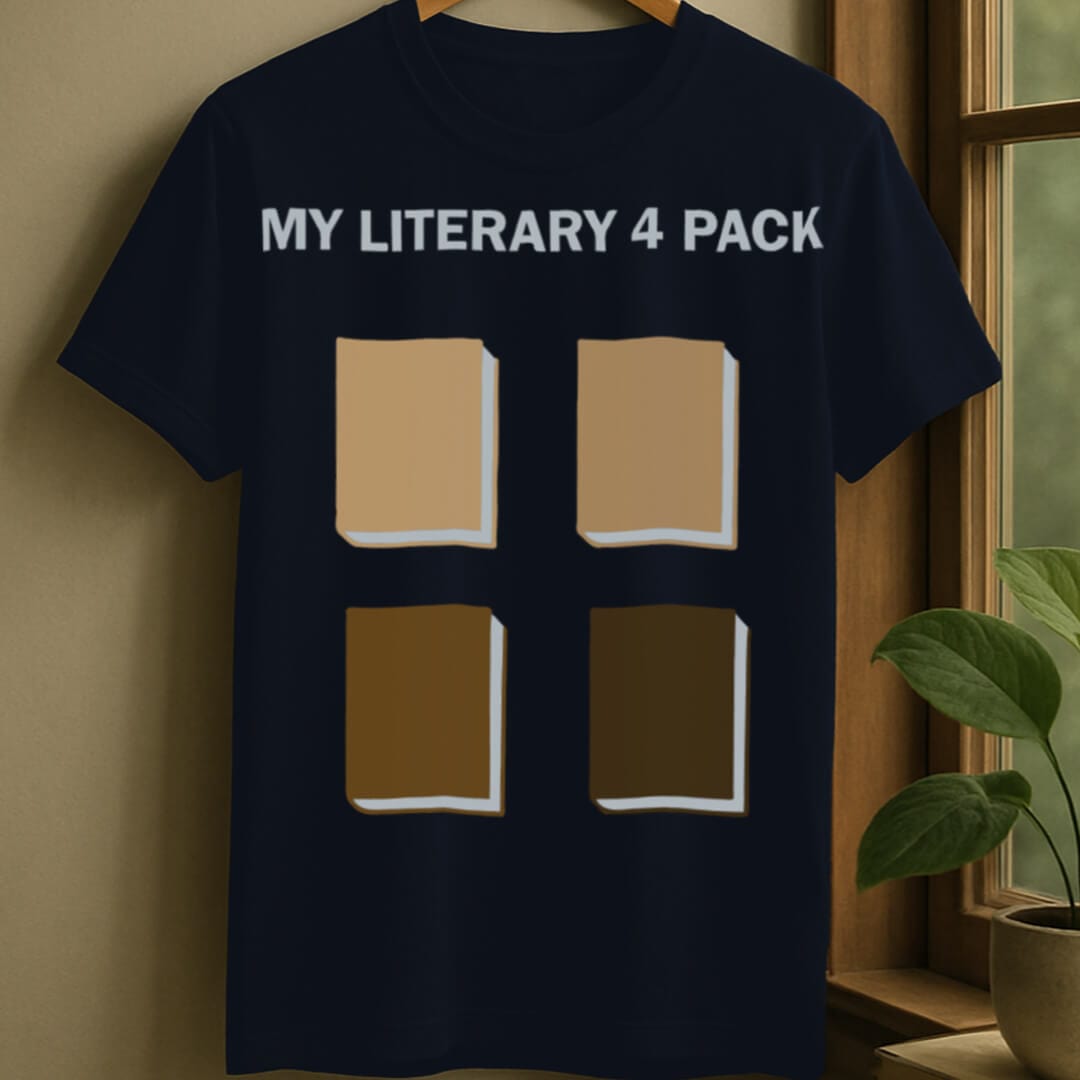 Navy / S Literary packs t-shirt
