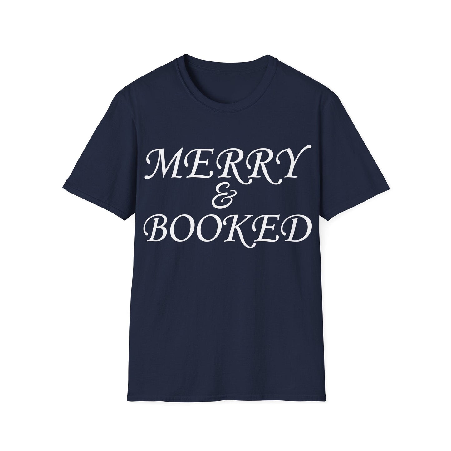 Navy / S Merry & booked t-shirt